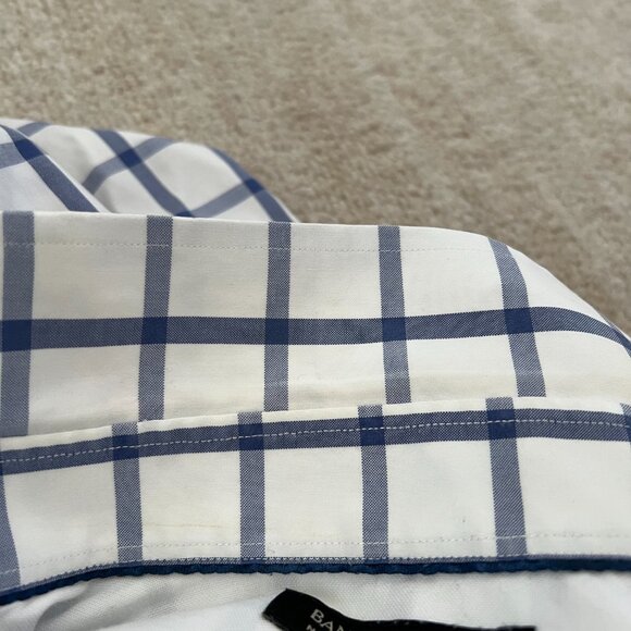 Banana Republic Slim Fit Non Iron Long Sleeve Button Up Cotton Shirt S - Picture 8 of 9